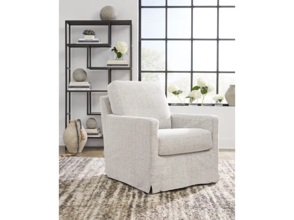 Nenana Next-Gen Nuvella Performance Fabric Swivel Glider Accent Chair